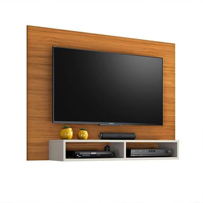 Painel Para Tv Eros Freijó Com Off White - Notável