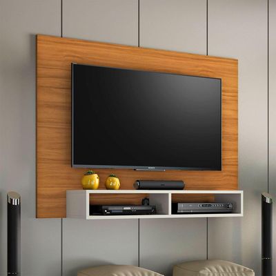 Painel Para Tv Eros Freijó Com Off White - Notável