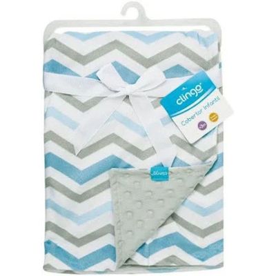 Cobertor Infantil Onda Azul - Clingo