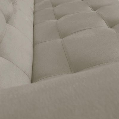 Sofá 3 Lugares Arezzo Suede Marrom Rato