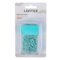 Clips Papel 50 unidades com Dispenser 28mm CV244904 Loffice Sortido
