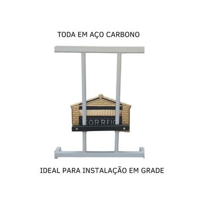 Caixa De Correio Cartas Para Grade Detrás Ouro 15x23x11cm