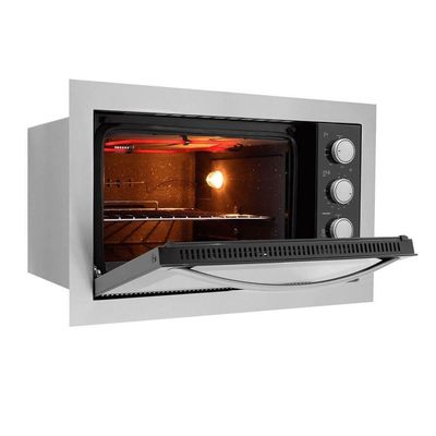 Forno Elétrico Fischer Fit Line Embutir 48L Inox Autolimpante 220V