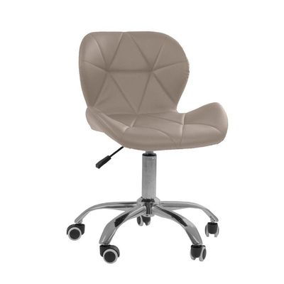 Cadeira Office Eiffel Slim Oficial Giratória Bege 1