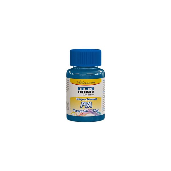 Tinta PVA Tubo Tekbond Azul Ciano 37ml