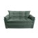 Sofá Small 3 Lugares Conforto 160cm Suede Cinza Herrero Decor Cinza