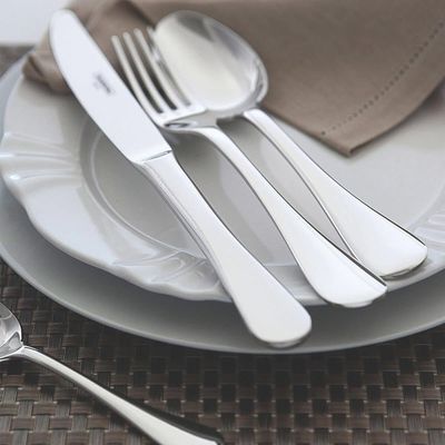 Faqueiro Tramontina Classic Em Aço Inox Facas De Mesa Forjadas Acabamento Brilho 42 Peças