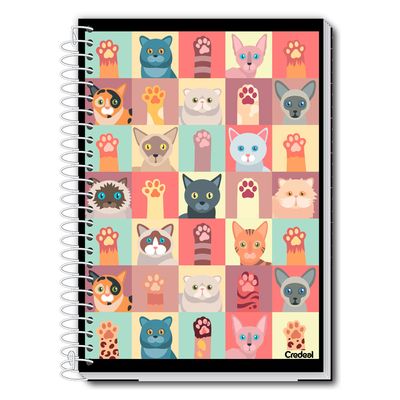 Caderno Universitário Feminino My Collection 160F/10 Matérias Credeal