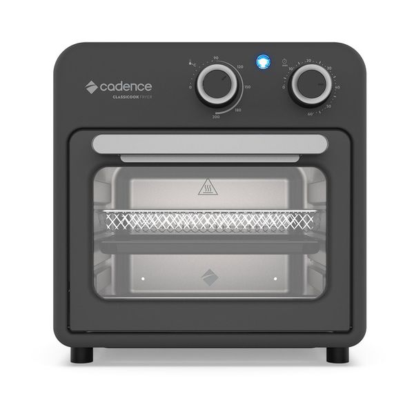 Fritadeira 10L Cadence Classicook Forno e Fryer 2 em 1 FRT700 Preto 220V Fritadeira 10L Cadence Classicook Forno e Fryer 2 em 1 FRT700 Preto 220V