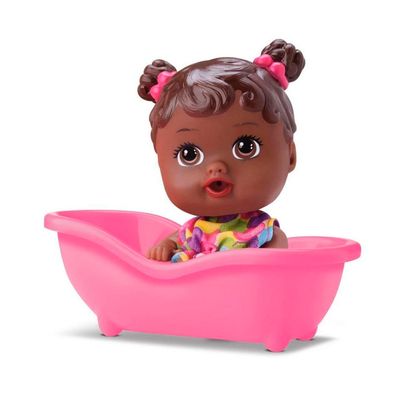 Boneca Divertoys Little Banheirinha Negra