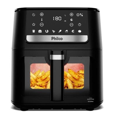 Air Fryer Philco 9,5L Visor Glass Redstone 1800W PAF95A 110V