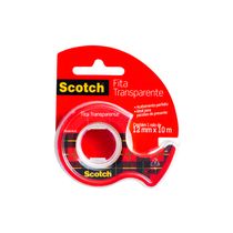Fita Adesiva Scotch 3M Transparente 12mmx10m com Dispenser