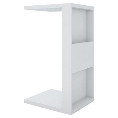 Mesa Apoio Lateral Book Sofá Ou Cama Caemmun Branco