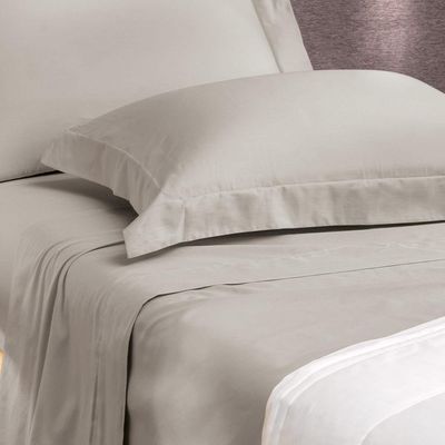 Jogo De Cama Queen 4 Peças Altenburg Algodão Lux 200 Fios Cinza Inspiração