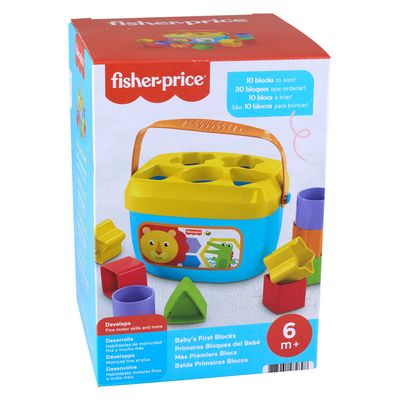 Balde Primeiros Blocos Fisher Price