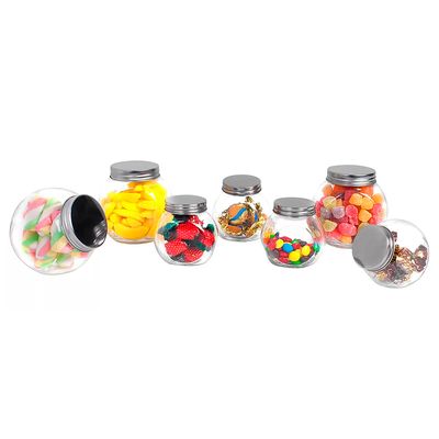 Conjunto de Potes Baleiro Casambiente Vidro com Tampa 7 Peças