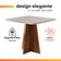 Mesa Sala De Jantar Quadrada 0,90m Moove Madeirado/off White