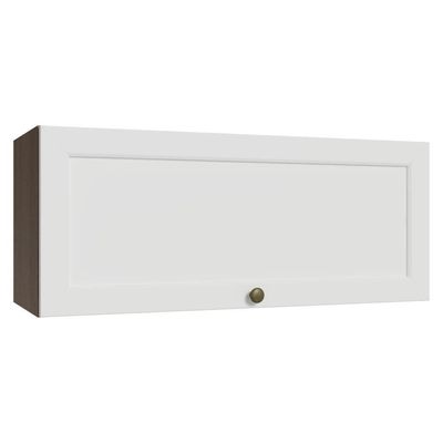 Armário Aéreo 80 Cm 1 Porta Basculante Vik Madesa Rustic/branco