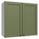 Armário Aéreo 70 Cm 2 Portas Vik Madesa Branco/verde