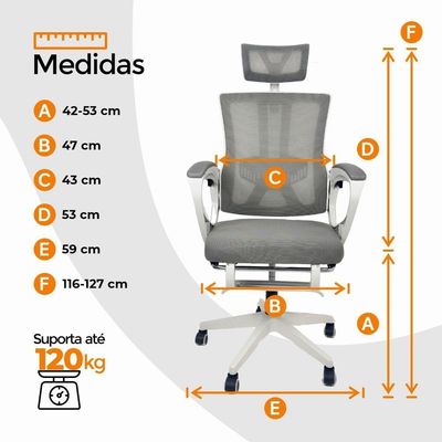 Kit 10 Cadeiras De Escritório Oficial Paris Cinza