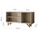 Rack Venice 120cm Para Tv Até 50 Com Pés Em Madeira Maciça Off White Off White