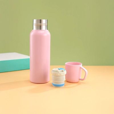 Garrafa Térmica 3 Xícaras Canecas Copo Aço Inox 500ml rosa