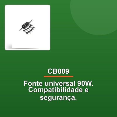 Fonte Universal Notebook 90W Cb009
