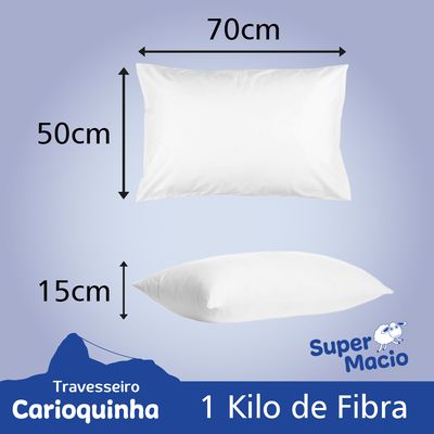 Travesseiro Carioquinha 50cmx70cm