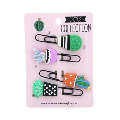 Clip Le Stylo Cactos Colors 2,5x7cm com 04 Unidades - Item Sortido