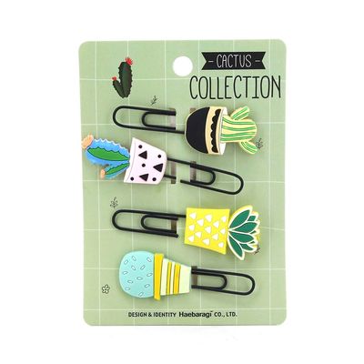 Clip Le Stylo Cactos Colors 2,5x7cm com 04 Unidades - Item Sortido