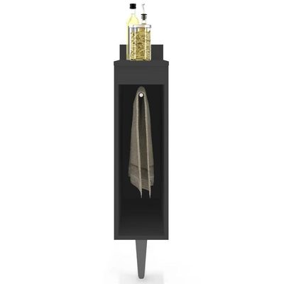 Balcão De Cozinha Porta Pano 20cm Pérola Z34 Preto - Mpozenato