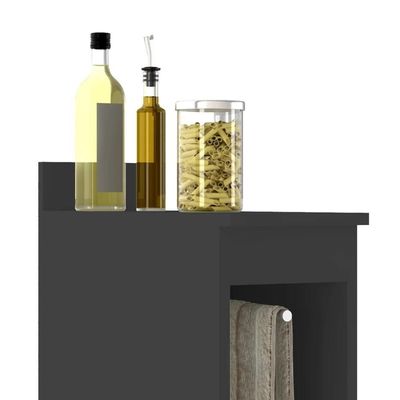 Balcão De Cozinha Porta Pano 20cm Pérola Z34 Preto - Mpozenato