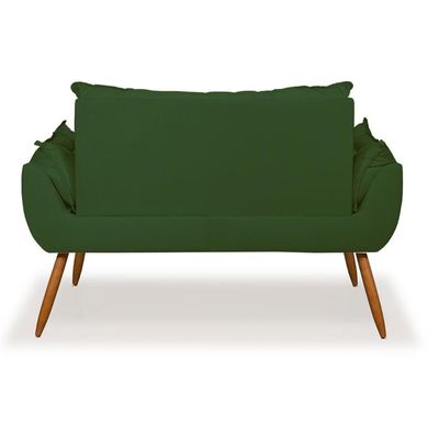 Kit Namoradeira Opala + 2 Poltronas Para Sala Balaqui Decor Verde