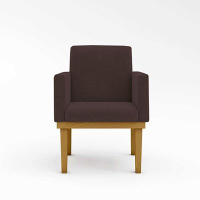 Kit Sofá Com Base Reforçada + 2 Poltronas Sala De Estar Cor:marrom