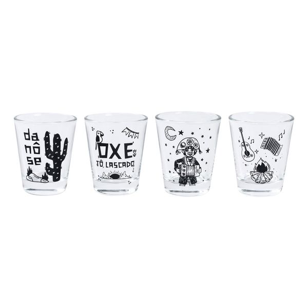 Conjunto de Copo Shot Cordel 55ml CV245261 PlayFun Conjunto de Copo Shot Cordel 55ml CV245261 PlayFun