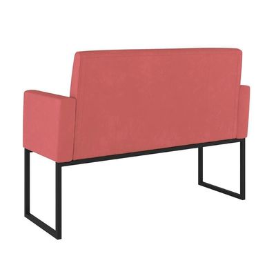 Kit Sofá 2 Lugares + 2 Poltronas Para Recepção Sala Balaqui Cor:rosa Rosa