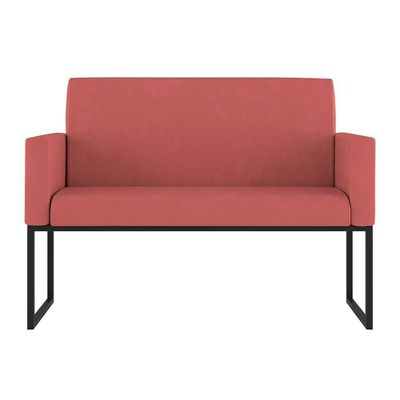 Kit Sofá 2 Lugares + 2 Poltronas Para Recepção Sala Balaqui Cor:rosa Rosa