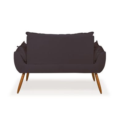 Kit Namoradeira Opala Sala Quarto e 02 Poltronas Balaqui Decor Cinza