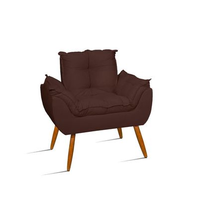 Kit Namoradeira Opala Sala Quarto e 02 Poltronas Balaqui Decor Marrom