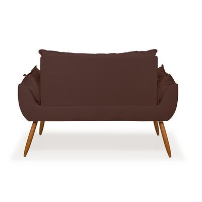 Kit Namoradeira Opala Sala Quarto e 02 Poltronas Balaqui Decor Marrom