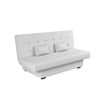 Sofá Cama Casal 3 Lugares Laila - Branco Korino