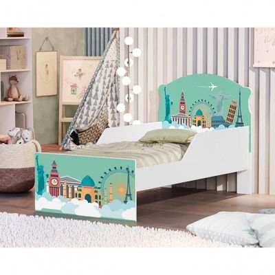 Mini Cama Viagem Pelo Mundo Com Colchão