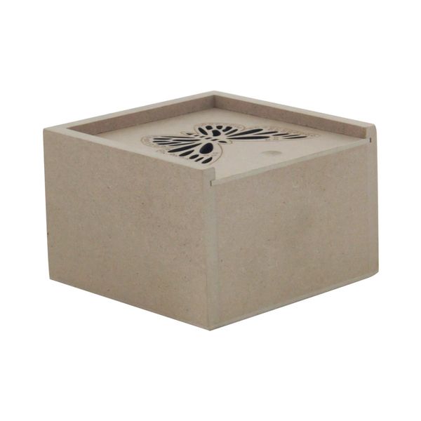Caixa Mdf Recorte Borboleta 12x12x8cm