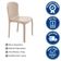 Kit 8 Cadeiras Tramontina Anna Em Polipropileno Areia 92028-120