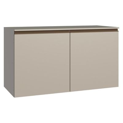 Balcão De Cozinha 120 Cm 2 Portas Suspenso Nice Madesa Crema