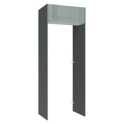 Porta-geladeira 83 Cm 1 Porta Basculante Cinza/branco/cinza Lux Madesa Cinza/branco/cinza