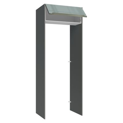Porta-geladeira 83 Cm 1 Porta Basculante Cinza/branco/cinza Lux Madesa Cinza/branco/cinza