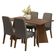 Conjunto Sala De Jantar Tampo De Madeira 4 Cadeiras Rustic/silver évora Madesa