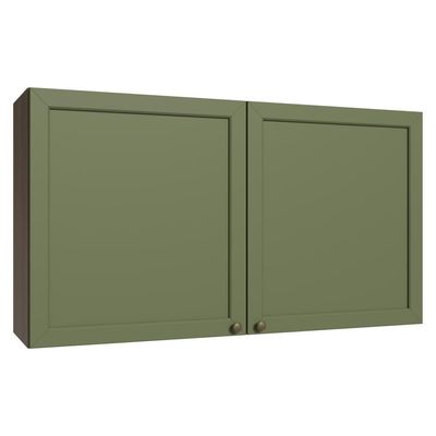 Armário Aéreo 120 Cm 2 Portas Vik Madesa Rustic/verde