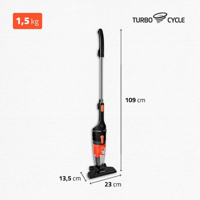 Aspirador de Pó Vertical Mondial Turbo Cycle 1100W AP-35 Preto e Laranja 220V